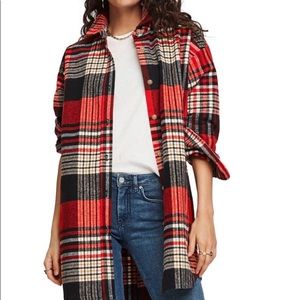 Scotch and Soda Oversized Check Shirt Jacket